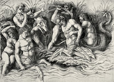 Battle of the Sea Gods by Andrea Mantegna